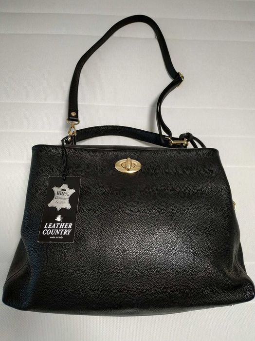 Шкіряна сумка Leather country "Vera Pelle". Розмір - 38/30.