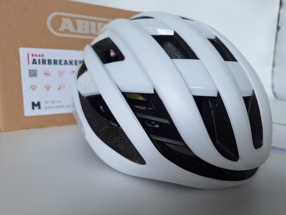 Kask rowerowy szosowy Abus AirBreaker Polar White Matt M 52-58cm