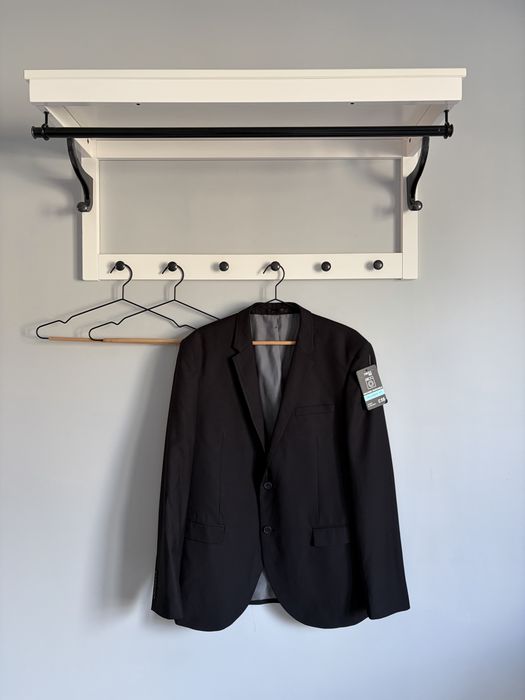 Marynarka męska NEXT Tailored Fit czarna 40R/L nowa elegancka klasyczna premium