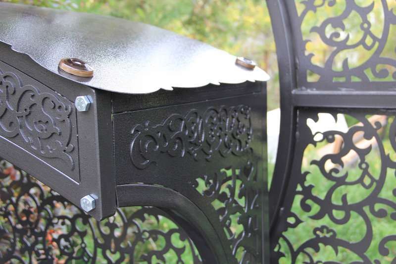 Мангальная зона с вытяжкой "Тамерлан" с углом