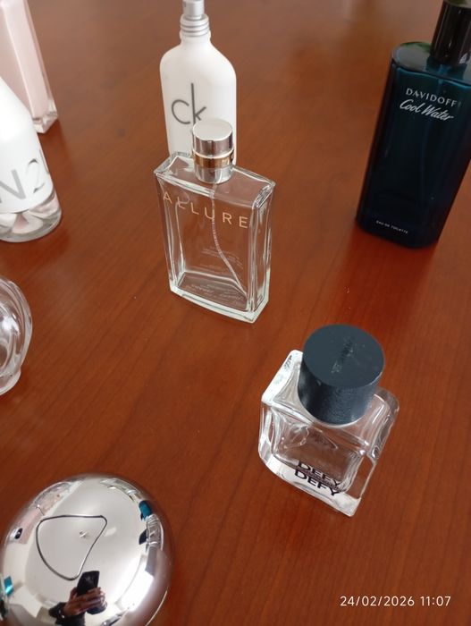Frascos perfumes vazios