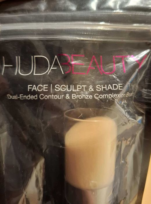 huda beauty pędzel dwustronny nowy