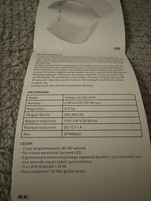 Lampa do paznokci Semilac 24 W