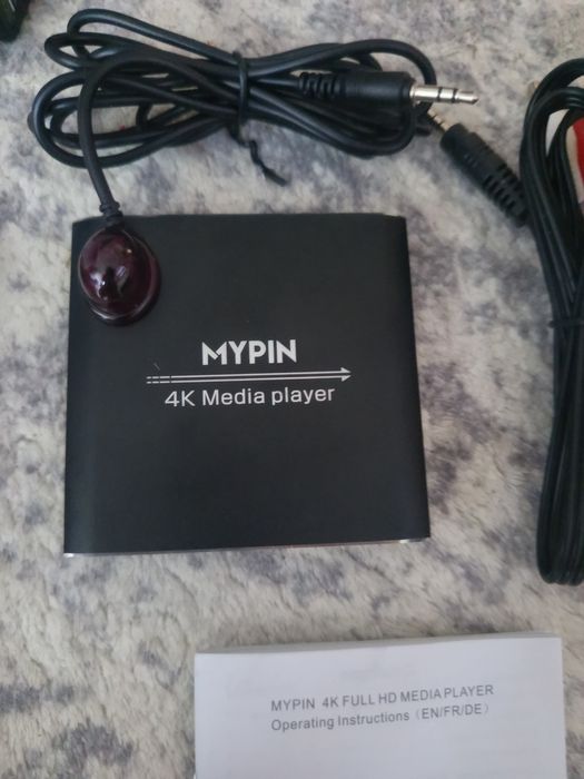 Odtwarzacz multimedialny MYPIN 4K Media Player (Model HA0284) + Pilot – USB / SD / HDMI / AV