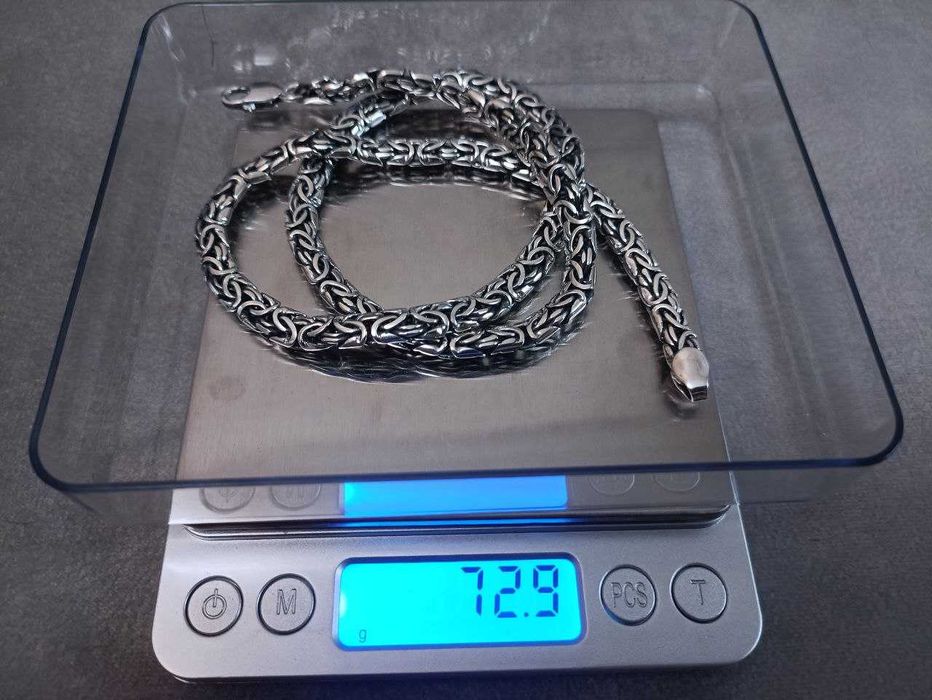 Серебряная цепочка Лисий Хвост, подвид Византии. Ланцюг срібний