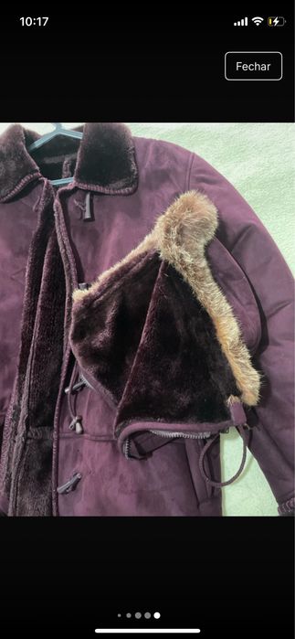Casaco Pelo roxo