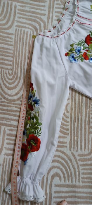 Вишиванка, вишита блуза, спіднички костюм червона шапочка