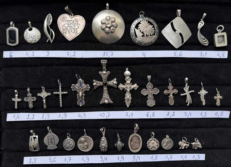 кулони підвіски - срібло