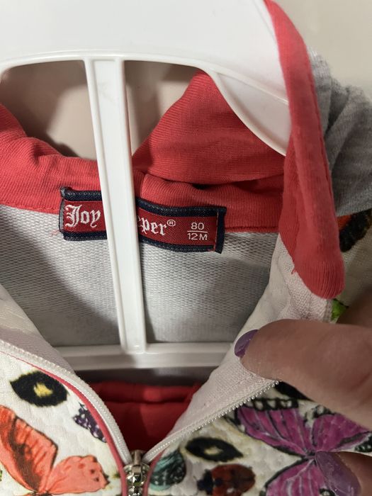 Спортивний костюм для дівчинки з метеликами, розмір 80 см