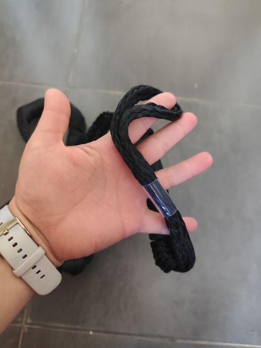 Lina, cuma elastyczna z karabinczykiem, łódź, jacht, ponton