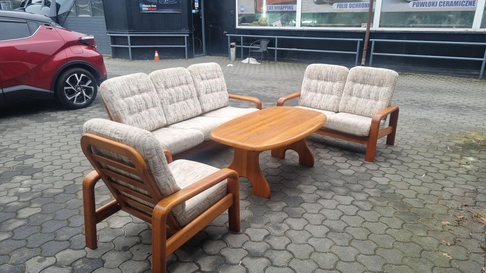 Duński zestaw mebli tekowych