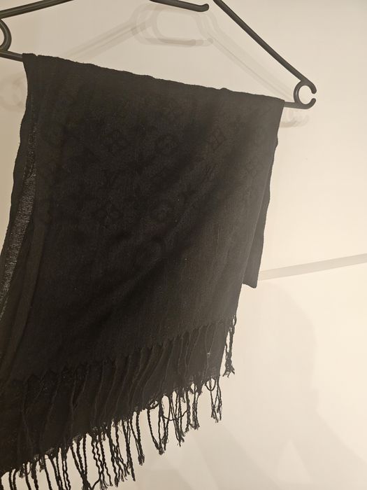 Louis Vuitton szal czarny, chusta