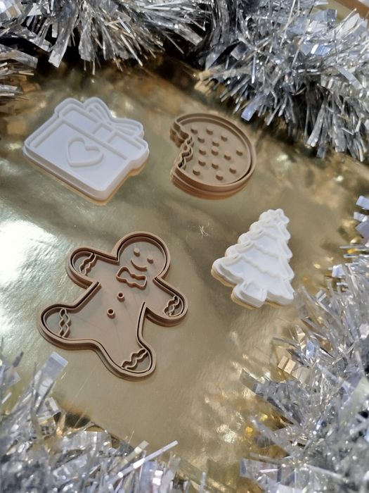 Conjunto cortadores de bolachas/biscoitos Natal - novos