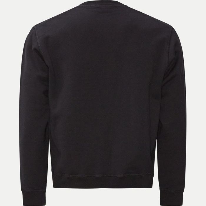 Nowa Bluza Dsquared2 Be Icon Yellow Tape Sweatshirt Black