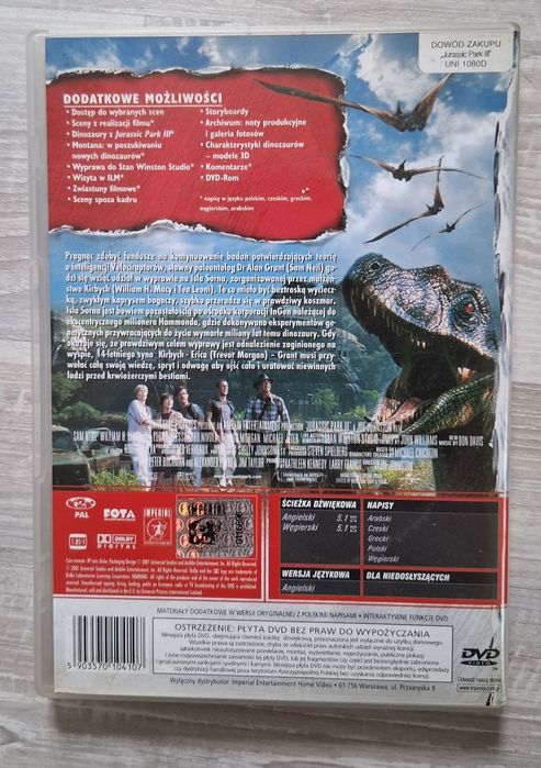 Park Jurajski 3 DVD