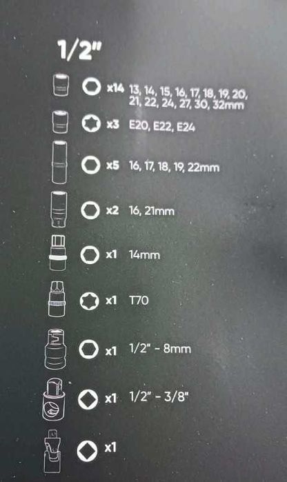 MALA DE FERRAMENTAS DE 216 PCS C/ CHAVES HEXAGONAIS