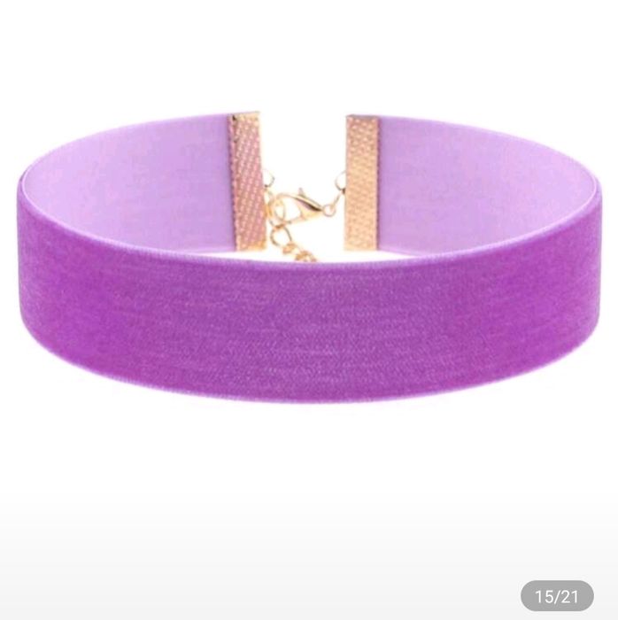 Choker czarny na szyję, naszyjnik