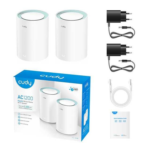 Система Wi-Fi для всього дому Cudy AC1200 DualBand Wi-Fi Gigabit (2шт)