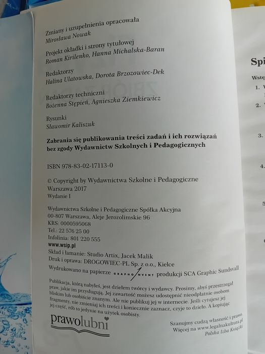 Zbiór zadań do fizyki.