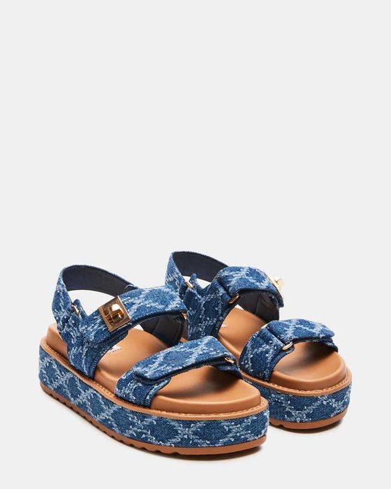 STEVE MADDEN Bigmona Denim Multi босоніжки босоножки