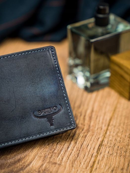 poręczny męski portfel buffalo wild skórzany rfid