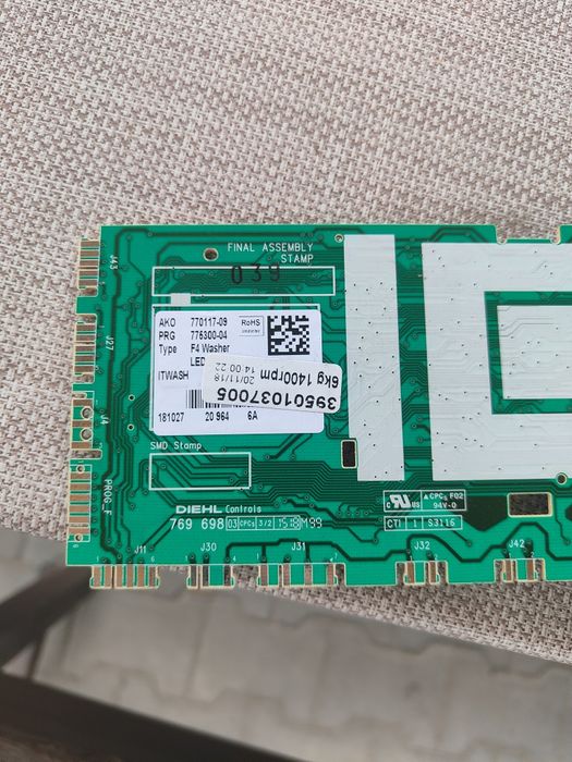 Silnik i programator i drzwiczki do pralki MPM 5614