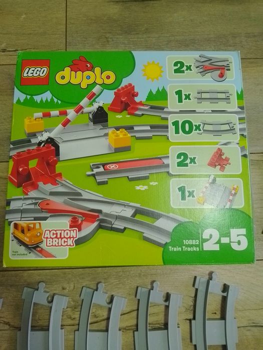 Lego Duplo железная дорога дополнительные рельсы
