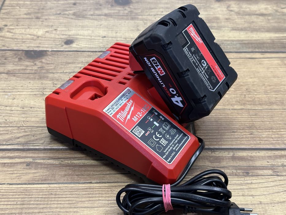 Bateria akumulator Milwaukee M18 4Ah | ładowarka M12-18C