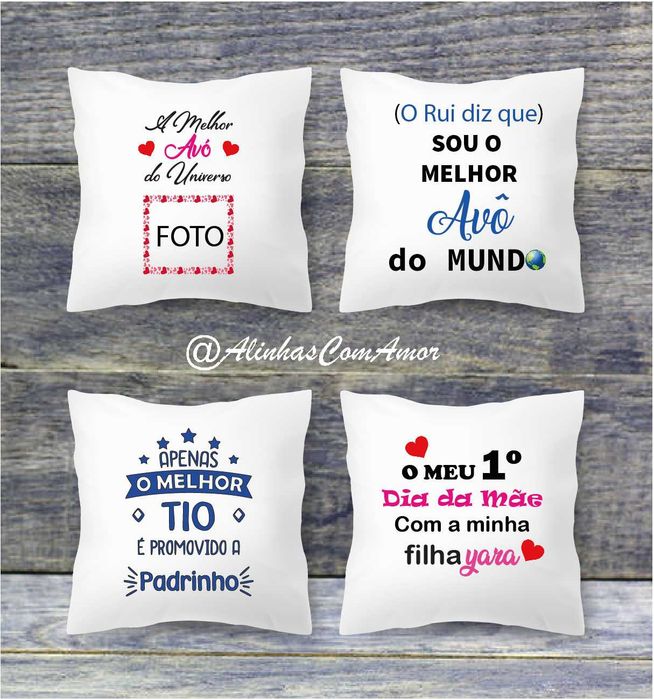 Almofadas Personalizadas 40x40cm64737775573763124