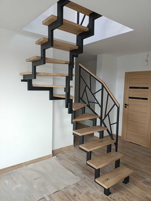 Schody, konstrukcja metalowe spawanie barierki balustrady