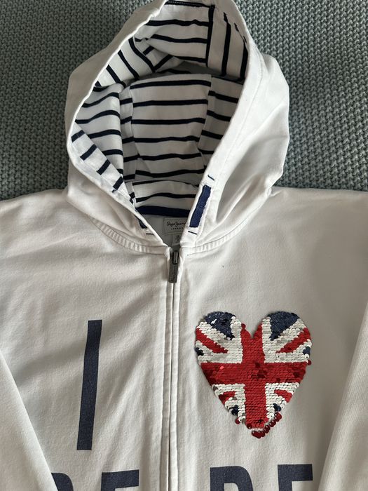 Bluza dziewczęca Pepe Jeans biała 164 cm