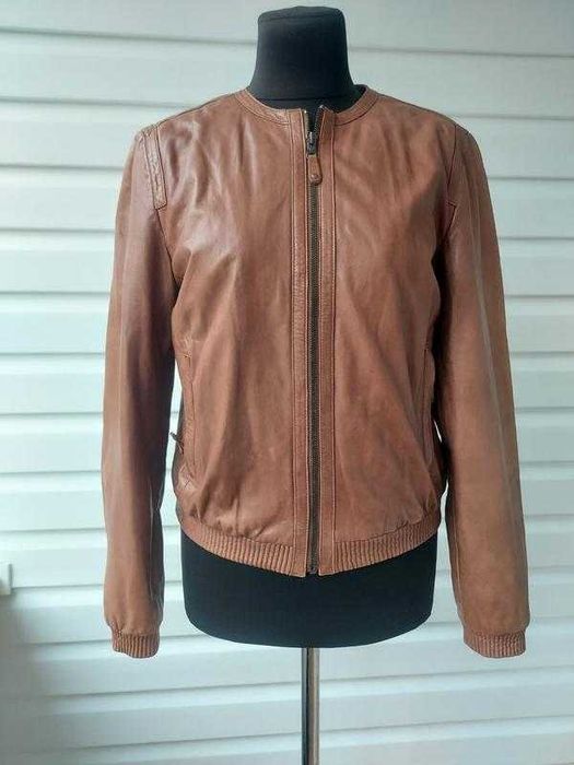 Шкіряна куртка жакет бомбер masdimo dutti