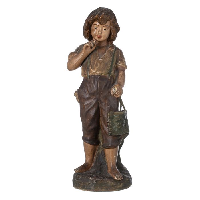 Escultura - Rapaz a fumar - Século XIX