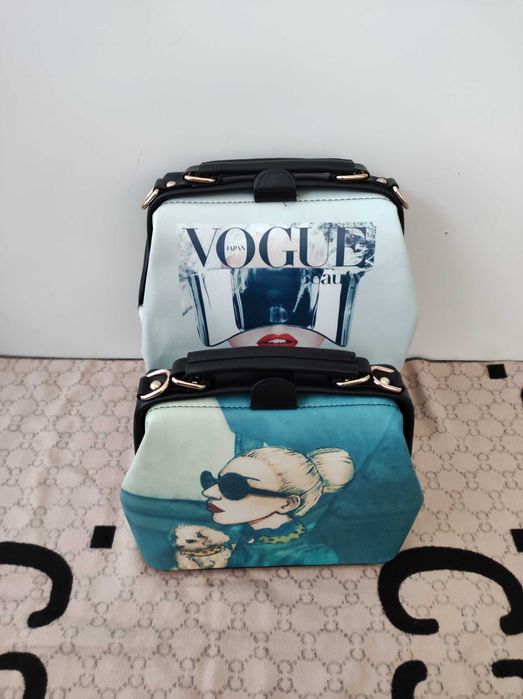 PROMOCJA!! Piękna torba damska kuferek VOGUE!! Biały. PREMIUM. Nowe.