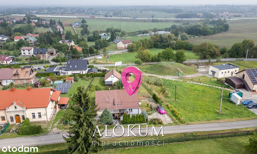 Funkcjonalny dom z dużą działką i budynkiem gospodarczym – Brzezie