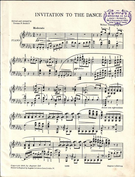 Piano - Weber - Convite à Dança op.65