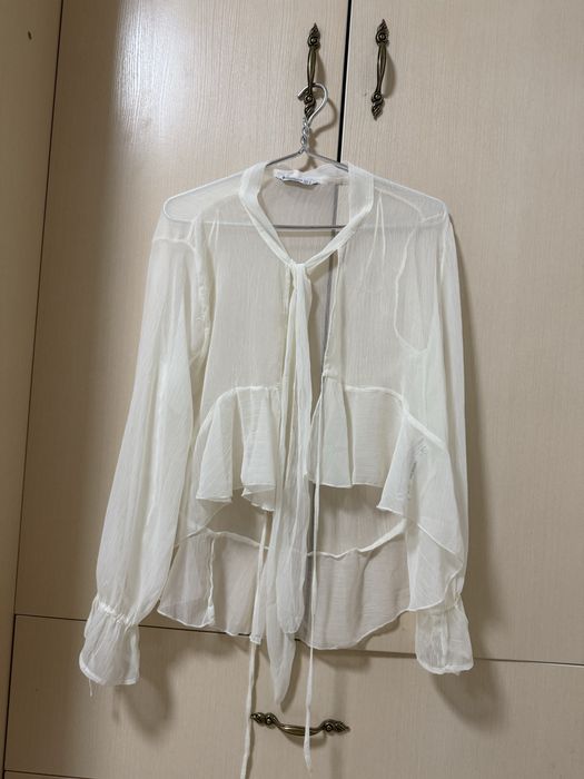 Блуза stradivarius молочна