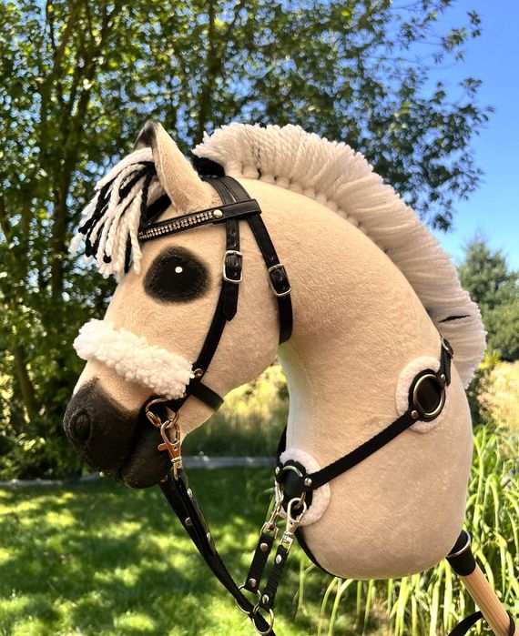 Konik Hobby Horse Fiord A3 ręcznie szyty z minky,zestaw z ogłowiem #56