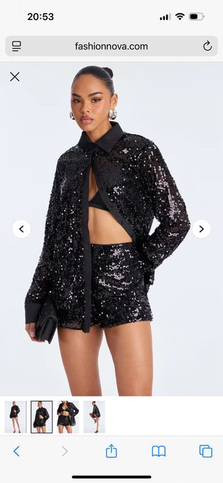 Сорочка в паєтки FashionNova