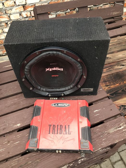 Сабвуфер Sony XS-NW1202E та підсилювач L.A. Sound T475