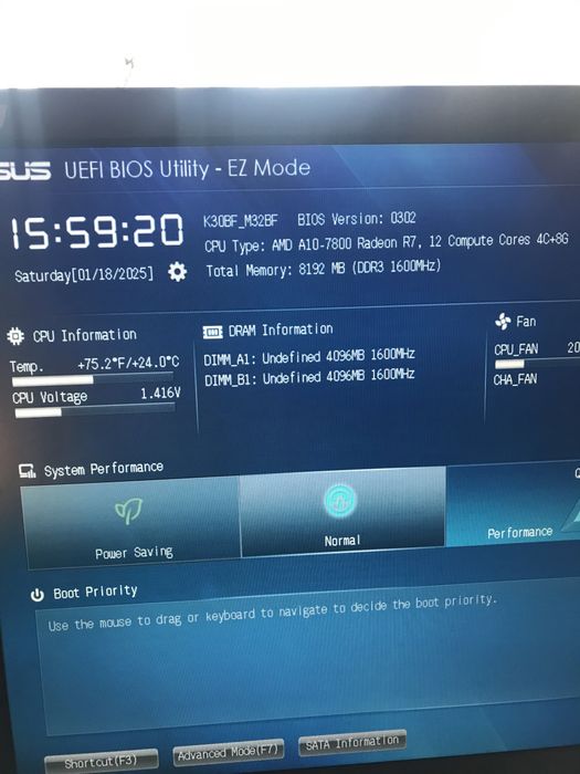 AMD A10-7800(4 core)процесор,8GB,материнська плата Asus A55-BM/кулер