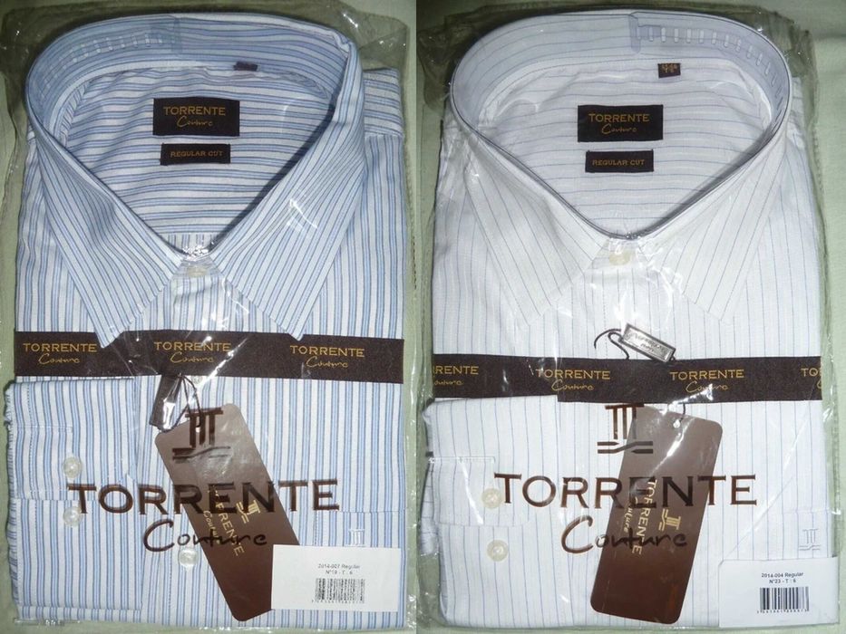 Camisas (2) novas Torrente 45-46 - SALDO