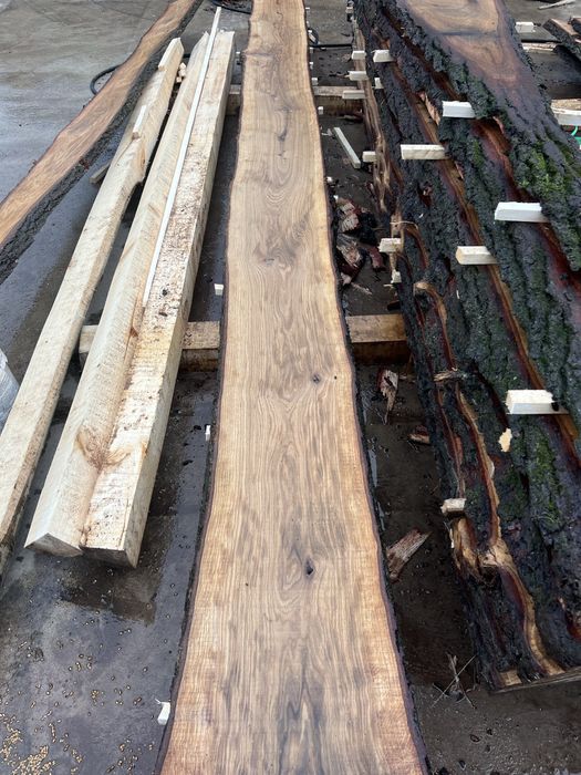 Dąb deski tarcica nie obrzynany