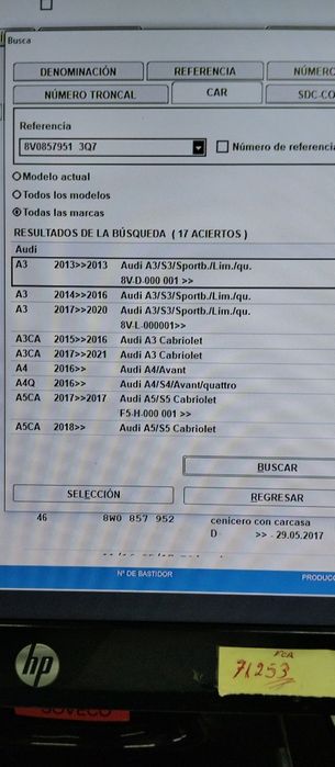 Cinzeiro. AUDI  OOO