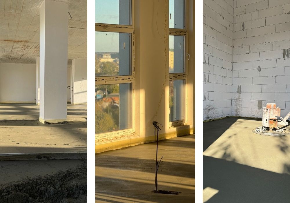 Дотримуємось термінів‼️Машинна СТЯЖКА підлоги Напівсуха стяжка