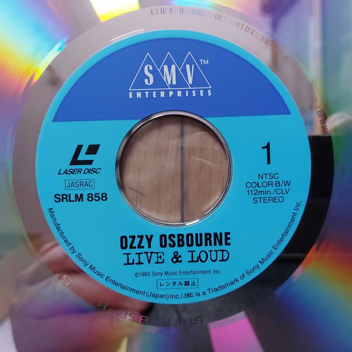 Laserdisc Ozzy Osbourne Live & Loud Japan 1993 (NM/NM) Rabka