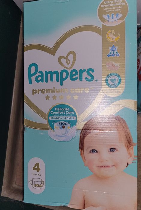 Pampers Premium Care r. 4, 104szt, 9-14kg pieluszki