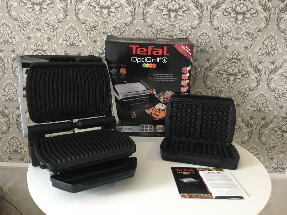 Гриль Tefal GC716D12 OptiGrill + форма для вафель Нові! Запечатані!: 7 ...
