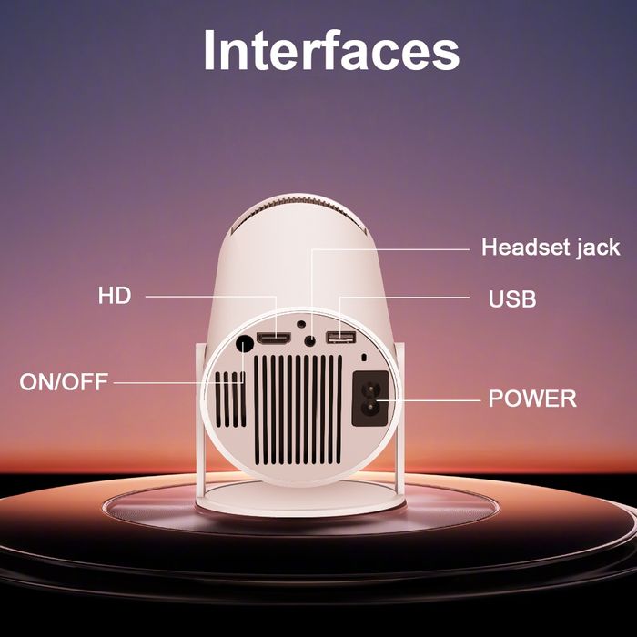 Projektor Pro 4K ultra HD WiFi6 BT5.0 Netflix Android 11 kino 290 ANSI