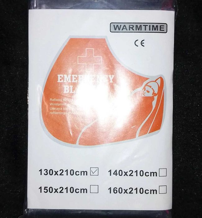 Экстренное спасательное одеяло для выживания на открытом воздухе